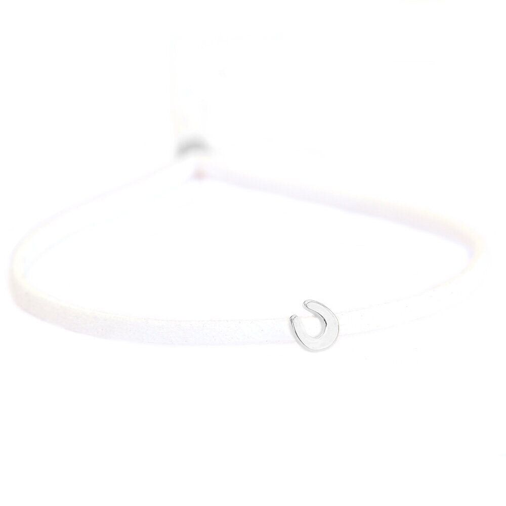 Bracelet porte-bonheur - argent blanc