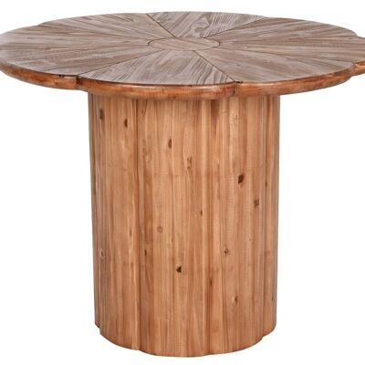 ROUND WOOD DINING TABLE 100X100X77 NATURAL MB211830