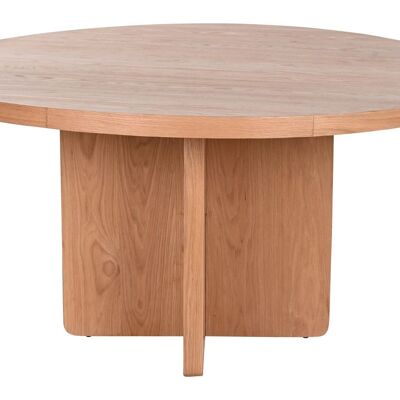 ROUND OAK DINING TABLE 152X152X78 NATURAL MB211514