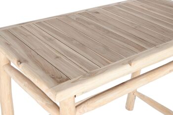 TABLE TECK 133X65X105 NATUREL NATUREL MB208051 4