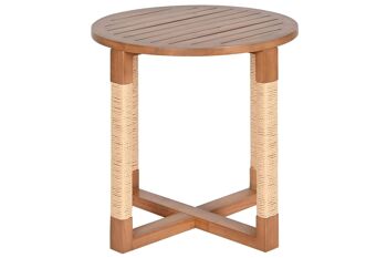 TABLE D'APPOINT MDF SAPIN 48X48X50,5 NATUREL MB209210 4