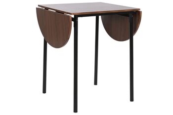 ENSEMBLE DE TABLES 5 MDF MÉTAL 121X55X78 NOIR MB208139 8