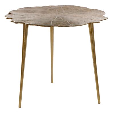 MESITA AUXILIAR ALUMINIO 62X62X54 DORADO MB207438