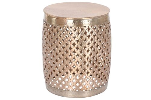 MESITA AUXILIAR ALUMINIO 40X40X48 DORADO MB208770