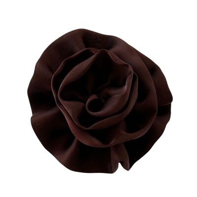 Brown flower scrunchie