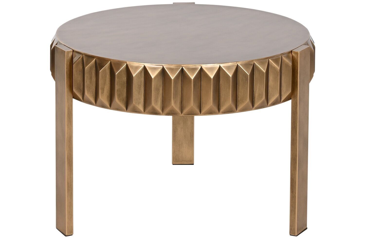 TAVOLO AUSILIARIO IN METALLO 62X62X50 5.62 ORO MB212232