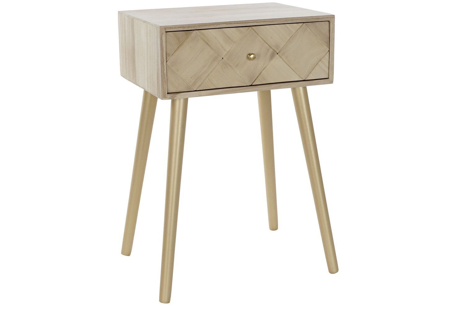 TAVOLINO SERVO PAULOWNIA PINO 45X34X67 NATURALE MB176657