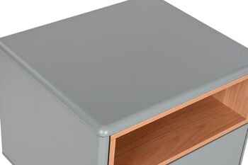 TABLE DE CHEVET MDF PU 48X40X55 GRIS MB209012 2