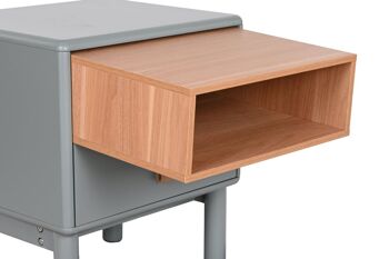 TABLE DE CHEVET MDF PU 48X40X55 GRIS MB209012 7