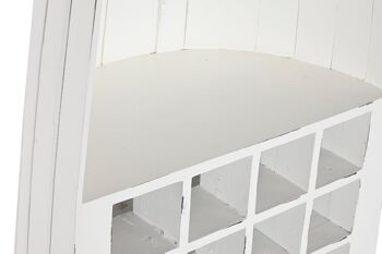 CAOBILLA MOBILIER DE BAR 55X35X195 BLANC CASSÉ MB211300 3