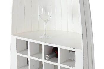 CAOBILLA MOBILIER DE BAR 55X35X195 BLANC CASSÉ MB211300 8