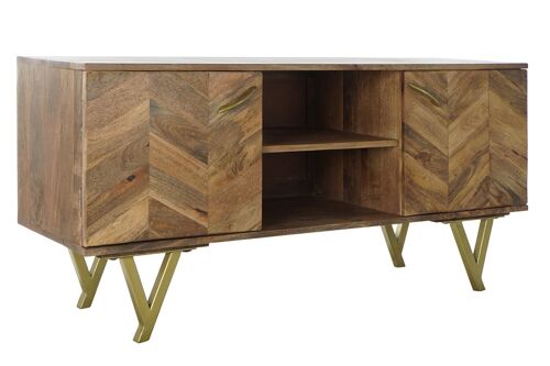 MUEBLE TV MANGO METAL 125X40X62,5 NATURAL NATURAL MB185307