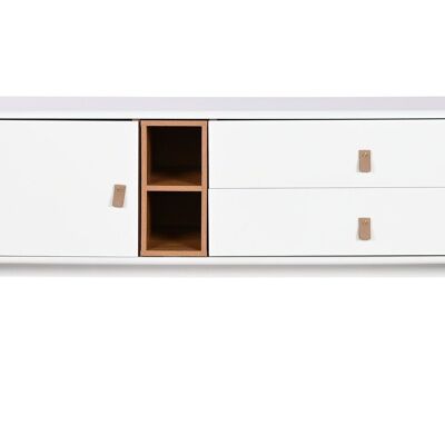 MUEBLE TV MDF PU 140X40X55 BLANCO MB211739