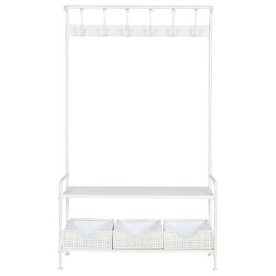 RICEVITORE IN METALLO 110X36X186 16,00 BIANCO MB212460