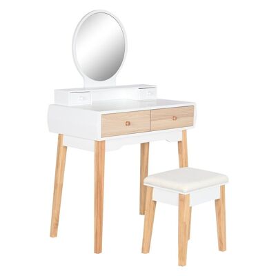 DRESSER SET 2 MDF 80X40X125 WHITE MB208630