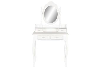 MIROIR DE COMMODE MDF 75X42X140 BLANC MB212340 1