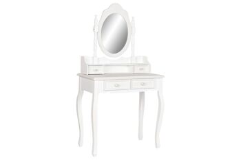 MIROIR DE COMMODE MDF 75X42X140 BLANC MB212340 2