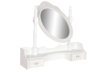 MIROIR DE COMMODE MDF 75X42X140 BLANC MB212340 5