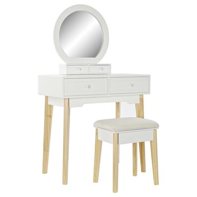 COIFFURE SET 2 MDF MIROIR 75X40X129 MIROIR BLANC MB186154