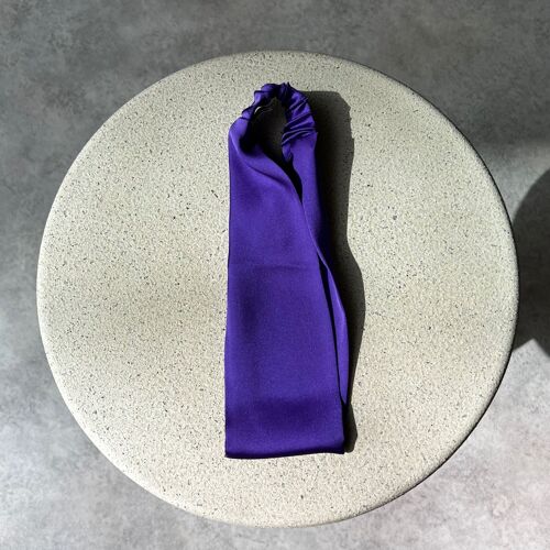 Satin Headband - Purple