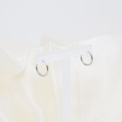 Mini hoop earrings in stainless steel - BO100227