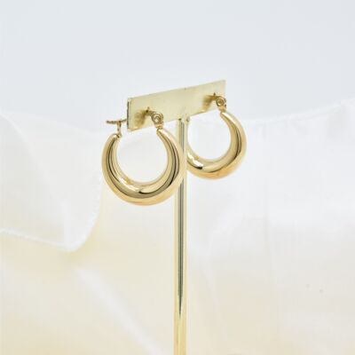 Hoop earrings in stainless steel - BO100228