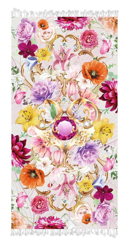 Beach Towel Beyond Bloom White