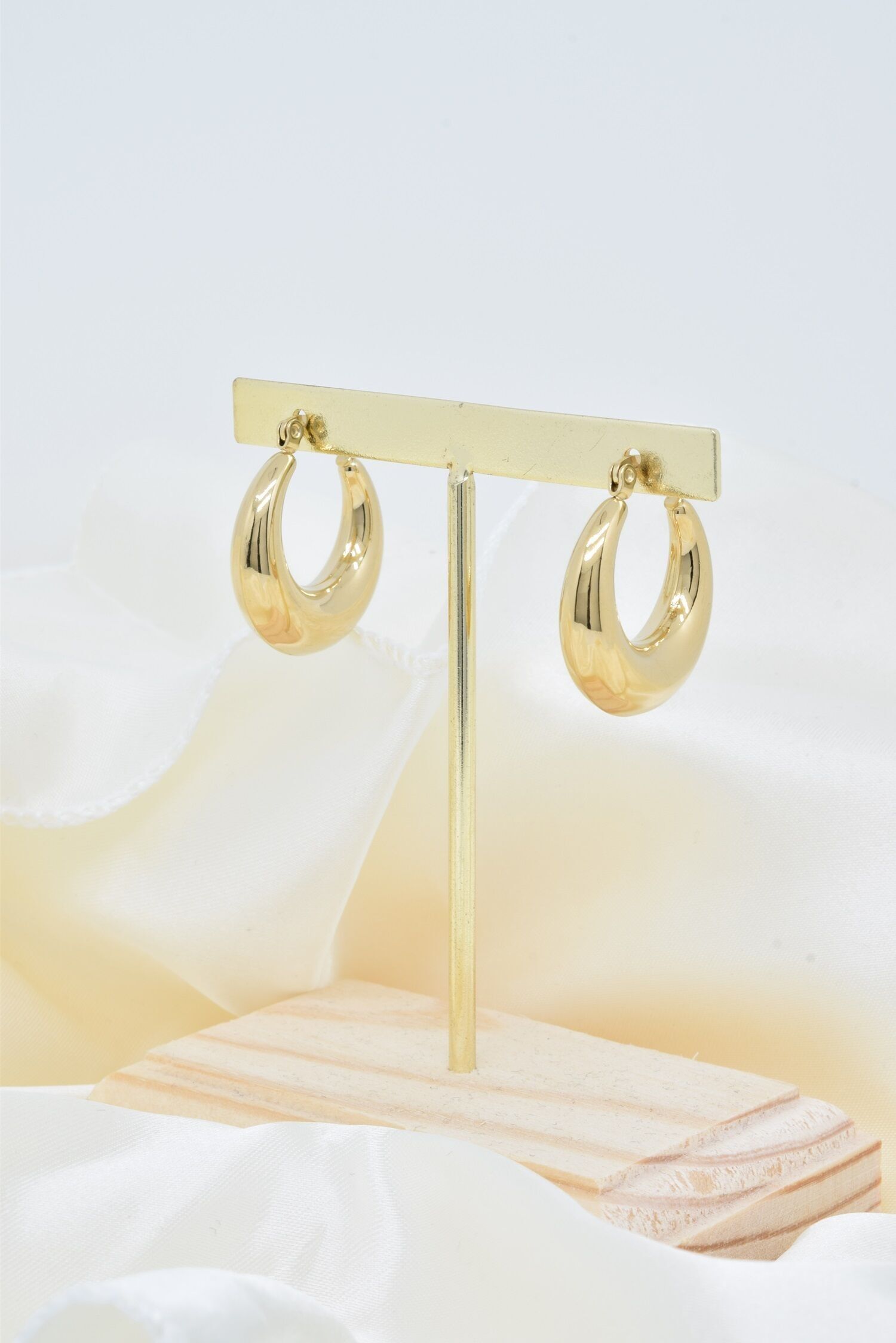 Orecchini a cerchio in acciaio inossidabile - BO100229