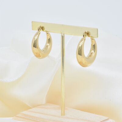 Boucles d'oreilles type créole en acier inoxydable - BO100229