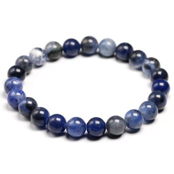 Bracelet en perles de Sodalite 8mm 2