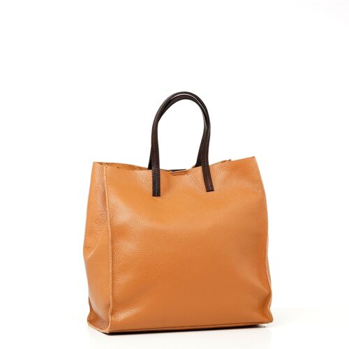 Handcrafted Leather  Bag Tote Made in italy Perla