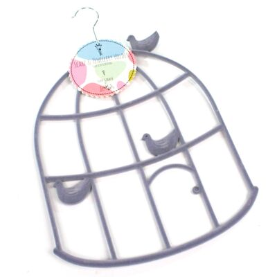 Scarf Hanger - Lilac Bird Cage