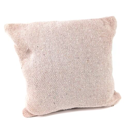 Fair Trade Recycled Cotton Cushion Cover (40x40cm) - Vintage Pink