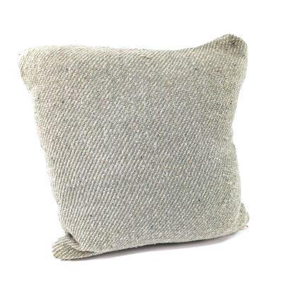 Fodera per cuscino in cotone riciclato del commercio equo e solidale (40x40 cm) - Verde salvia