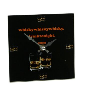 Horloge en verre – Whisky