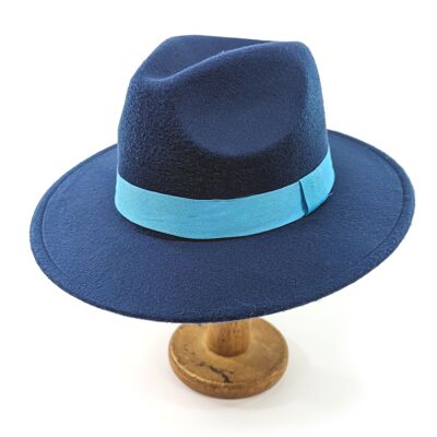 Cappello Fedora Blu/Blu Reale