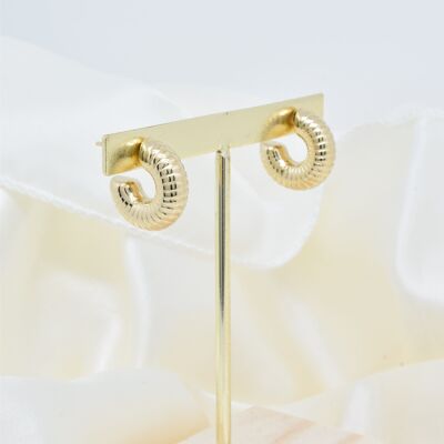 Hoop earrings in stainless steel - BO100231