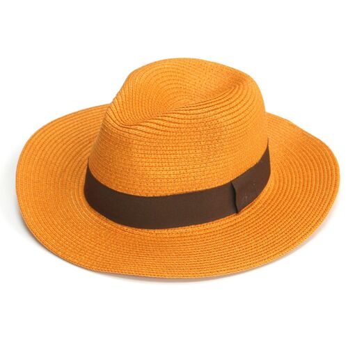 Mustard Panama Folding Hat