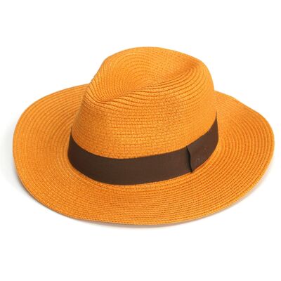 Cappello pieghevole Panama senape