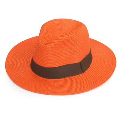 Sombrero Panamá Plegable Naranja