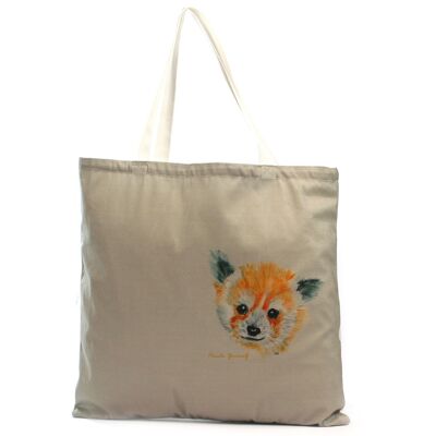 Schulter-Einkaufstasche - Roter Panda (British Artists Design)