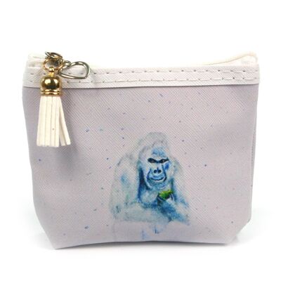 Small Coin Zip Purse - Gorilla (British Artist's Design)