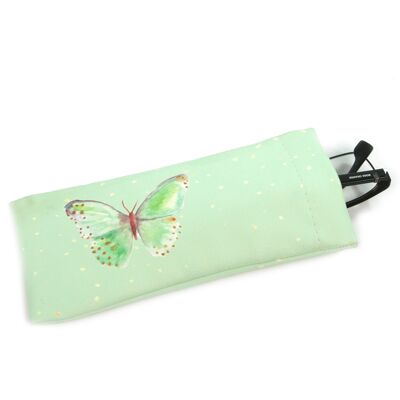 Glasses Case - Mint Butterfly (British Artist's Design)