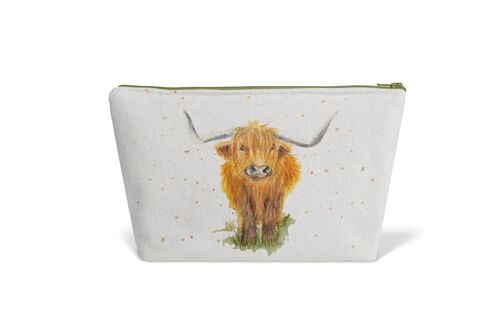 Highland Cow Wash/Cosmetic Bag (British Artists Design)