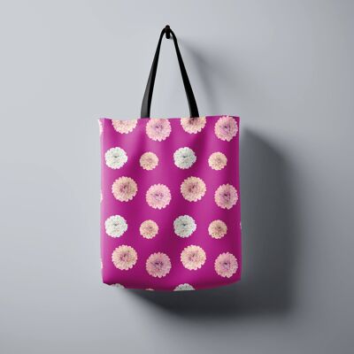 Pink Dahlia Shoulder Bag - Exclusive Design