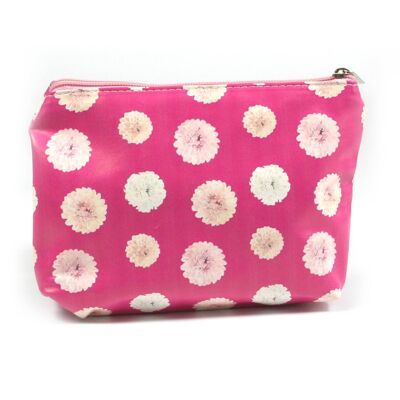 Pink Dahlia Cosmetic Bag - Exclusive Design