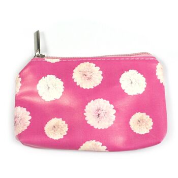 Porte-Monnaie Rose Dahlia - Design Exclusif