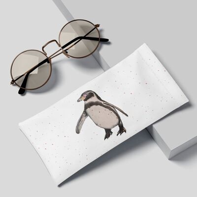 Brillenetui mit Pinguin-Motiv (Design britischer Künstler)
