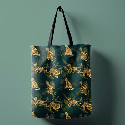 Bolso de Hombro Midnight Jungle Shopping - Diseño Exclusivo