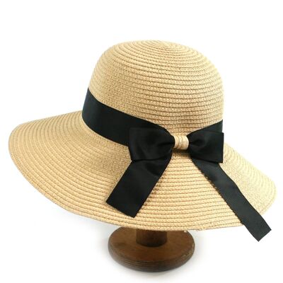 Bow Foldable Sun Hat in Bag